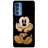 Husa compatibila cu Motorola Moto G51 5G model Glitter Mickey Mouse, Silicon, TPU, Viceversa, Transparent, Carcasa