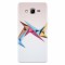 Husa silicon pentru Samsung Grand Prime, Abstract Minimalistic Colors Triangles