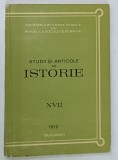 STUDII SI ARTICOLE DE ISTORIE XVII de V . MACIU , D . ALMAS si ELVIRA PREDA , 1972