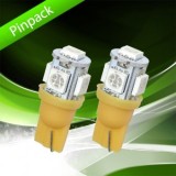 Set 2 Becuri LED W5W 24V Portocaliu LEDSON T10 5 SMD 10W Auto Lumina Pozitie, Interior, Placute Inmatriculare