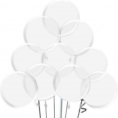 Bloons-Miotlsy Baloane rotunde transparente12 buc. Baloane reutilizabile din pla