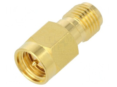 Adaptor SMA Tată-Mamă Aurit 50&amp;Omega; PTFE foto