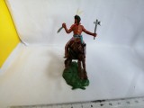 bnk jc Figurina de plastic - indian calare - Hong Kong - copie dupa Timpo