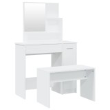 Set masuta de toaleta, alb, 86,5x35x136 cm