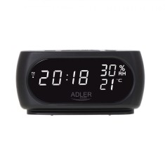 Ceas cu alarma, indicator de temperatura si umiditate, Adler AD1186