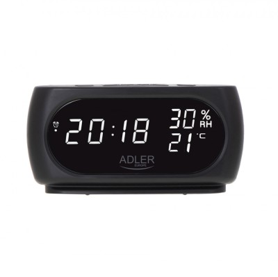 Ceas cu alarma, indicator de temperatura si umiditate, Adler AD1186 foto