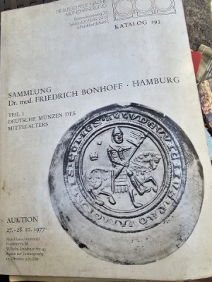 Catalog expozitie monede, 293, Deustche Munzen des Mittelalters, Auktion 1997 foto