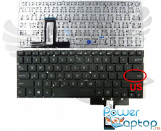 Tastatura Laptop Asus Zenbook UX32VD layout US fara rama enter mic neagra foto