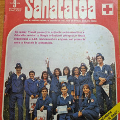 revista sanatatea septembrie 1976-tabara arbanasi buzau,art. sinaia