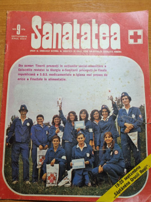 revista sanatatea septembrie 1976-tabara arbanasi buzau,art. sinaia foto