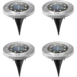 Cumpara ieftin Set 4 Lampi solare cu 8 LED-uri in forma de disk,Disk Lights