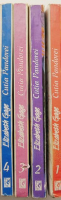 Cutia Pandorei (4 volume) &amp;ndash; Elizabeth Gage (coperta putin uzata, cateva insemnari) foto