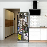 Autocolant imprimat pentru Frigider, 200 x 90cm, model KM-FRIDGE-55