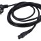 Cablu CEE 7/7 unghi 3m IEC C5 mamă PVC