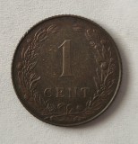 Olanda 1 Cent 1904 km #132 moneda bronz regina Wilhelmina