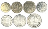 POLONIA LOT / SET 7 buc : 1 + 2 +5 +10 + 20 + 50 Groszy +1 Zlot 2013, Europa, Cupru-Nichel