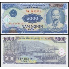 Vietnam 1991 - 5000 dong, necirculata