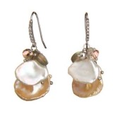 Cumpara ieftin Cercei Waterlily din perle, labradorit și cuarț