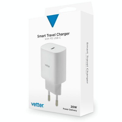 Accesorii auto si calatorie Vetter Universal Travel Charger for iPhone, with Power Delivery, 20W, White foto