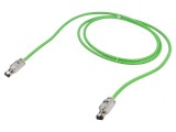 Patch cord S/FTP 5e PVC verde 1m RJ45