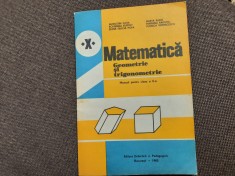 MATEMATICA GEOMETRIE SI TRIGONOMETRIE MANUAL CLASA A X A A COTA