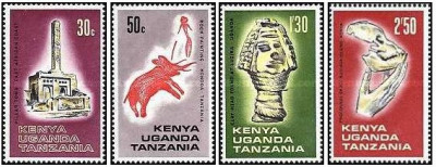 Kenya-Uganda-Tanzania 1967 - Arheologie, serie neuzata foto