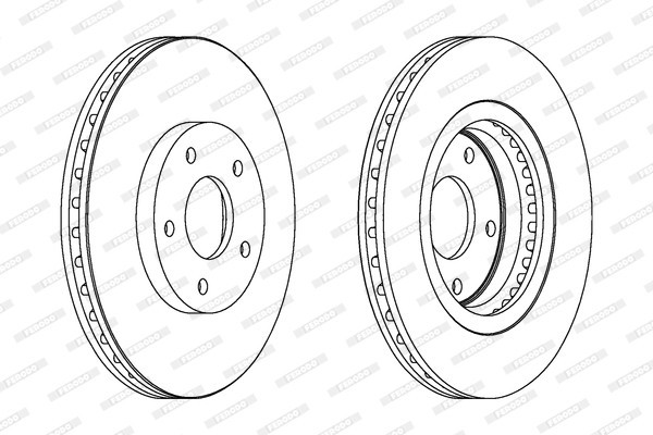FERODO DDF1589 PREMIER Disc frana