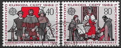 B1278 - Lichtenstein 1982 -Europa-cept 2v.stampilat,serie completa foto