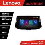 Navigatie dedicata Lenovo Hyundai i30 2017+ QLED Android 4GB 64GB Camera 360 Waze