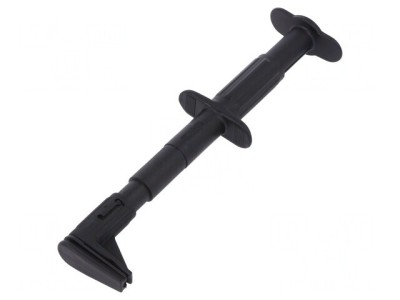 Clips de măsurare crocodil negru 4mm 5A 1kVDC foto