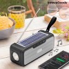 Difuzor bluetooth cu incarcare solara, radio, hands-free, Intrare USB, AUX, microSD si lanterna LED InnovaGoods