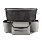 Organizator auto, multifunctional, 6 compartimente depozitare, compatibil cu orice masina, compartiment poseta, montare intre scaune, Gri