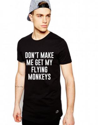 Tricou negru barbati - Flying Monkeys - XL foto