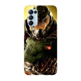 Husa compatibila cu Oppo A52, Viceversa, model Doom Player, Silicon, TPU, Transparent, Carcasa