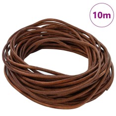 vidaXL Cord din Piele Maro deschis &Oslash;2,5 mm x 10 m Piele 42022001