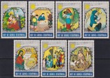 Guinea Ecuatoriala 1974 - Crăciun, picturi, arta, serie neuzata