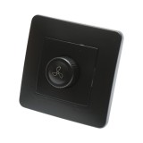 Variator de tensiune ventilator negru incastrat 500W, 220V, PC 80x80mm