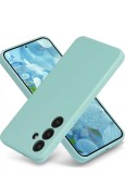 Huse silicon cu microfibra pentru Samsung Galaxy S24 Plus Turcoaz, Husa