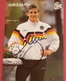 Foto-carte postala-fotbal cu semnatura originala - jucatorul BODO ILLGNER (GERMANIA)