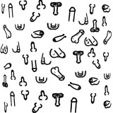 Set 10 buc Suport Pahare cu Imprimeu Penis