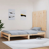Tăblie de pat pentru perete, 108x3x90 cm, lemn masiv de pin, vidaXL