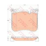 Placute frana Bmw X5 (E70), 02.2006-06.2013, X6 (F16, F86), 08.2014-, TRW