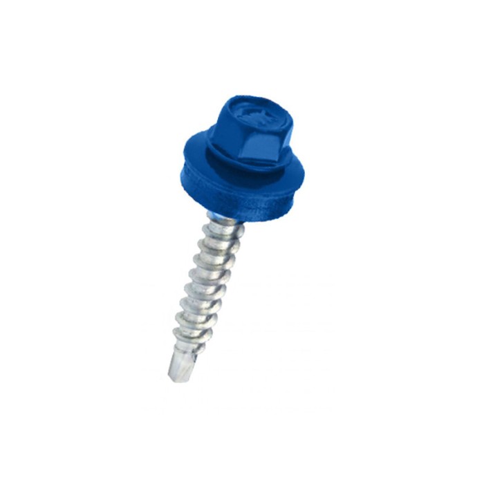 Holsurub autoforant cap hexagonal, albastru, 4.8 x 50 mm, 200buc