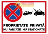 Indicator proprietate privata nu parcati
