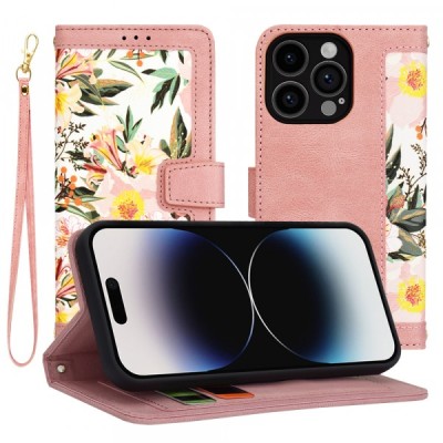 Husa pentru Apple iPhone 14 Pro, Techsuit, FlipCraft, Roz foto