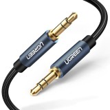 CABLU audio Ugreen, &quot;AV112&quot; stereo (3.5 mm jack T/T), conectori auriti, 2m, braided, albastru &quot;10687&quot; (timbru verde 0.18 lei) - 6957303816873
