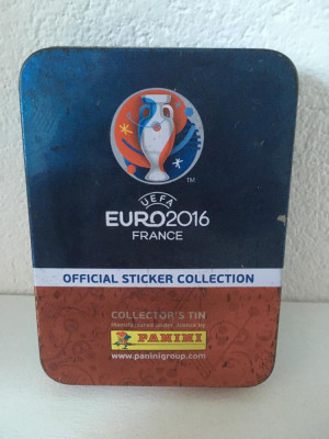** Cutie goala pentru stickere Panini Euro 2016 France UEFA, 11x8x2.5cm foto