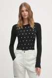 Sisley pulover femei, culoarea negru, light, 1MNPM105J