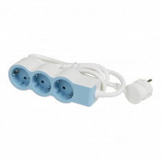 Bloc multipriza mobil 3x2P+T cablu 1,5m albastru Legrand 694551