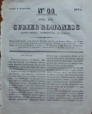 Cumpara ieftin Curier romanesc , gazeta politica , comerciala si literara , nr. 11 din 1844